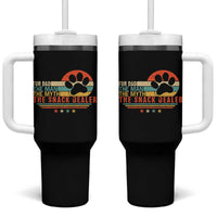 Fur Dad The Man The Myth The Snack Dealer Tumbler With Handle Dog Fathers Day