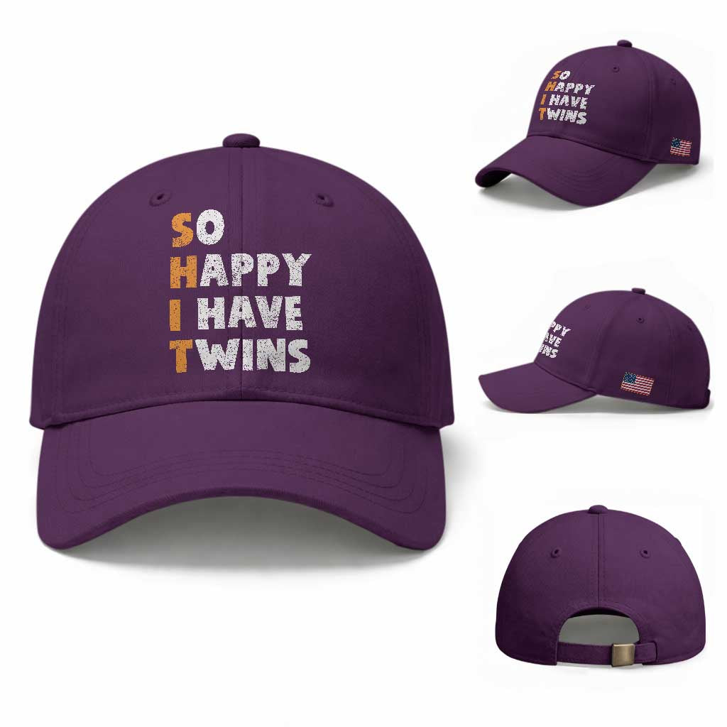Shit So I Have Twins Baseball Cap Funny Twin Dad Twin Mom