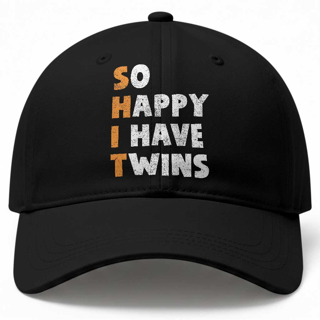 Shit So I Have Twins Baseball Cap Funny Twin Dad Twin Mom