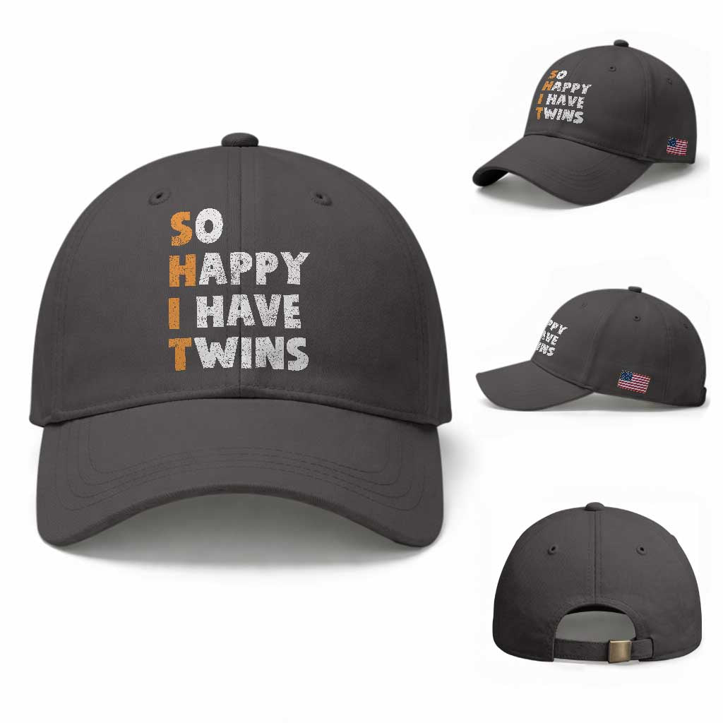 Shit So I Have Twins Baseball Cap Funny Twin Dad Twin Mom
