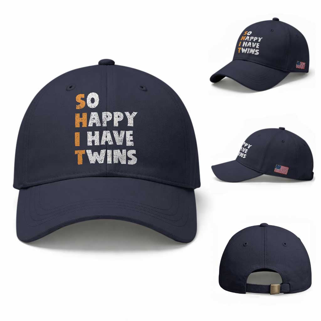 Shit So I Have Twins Baseball Cap Funny Twin Dad Twin Mom