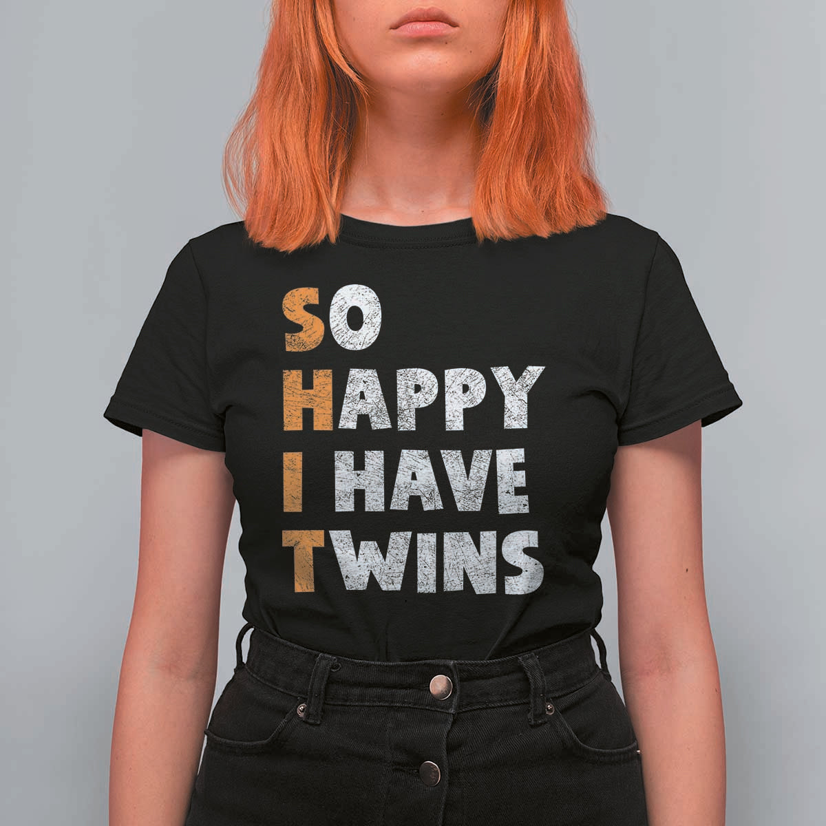 Shit So I Have Twins T Shirt For Women Funny Twin Dad Twin Mom
