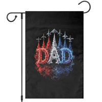 Patriotic Dad Jet Fighter American Flag 4th of July Garden Flag