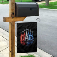 Patriotic Dad Jet Fighter American Flag 4th of July Garden Flag