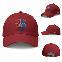 Patriotic Dad Jet Fighter American Flag 4th of July Baseball Cap
