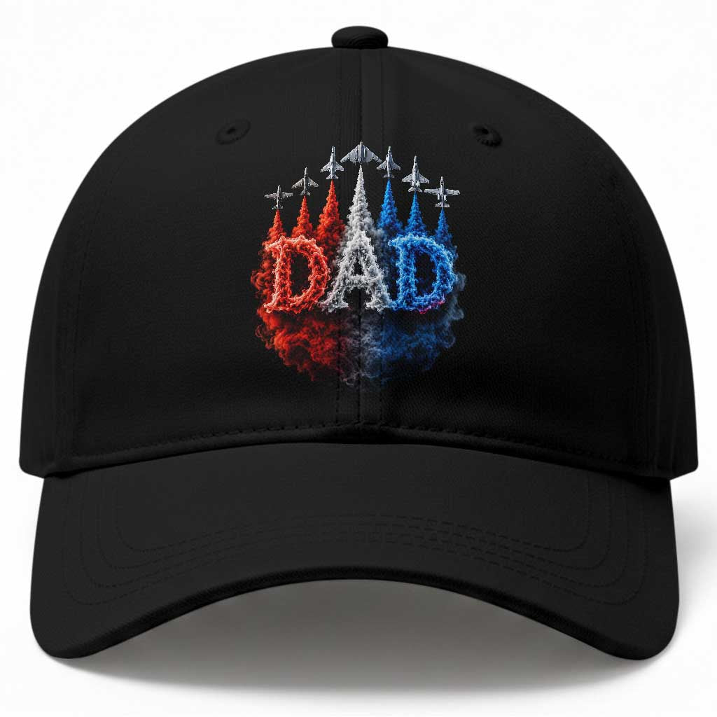 Patriotic Dad Jet Fighter American Flag 4th of July Baseball Cap