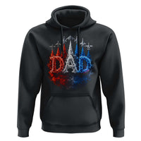 Patriotic Dad Jet Fighter American Flag 4th of July Hoodie