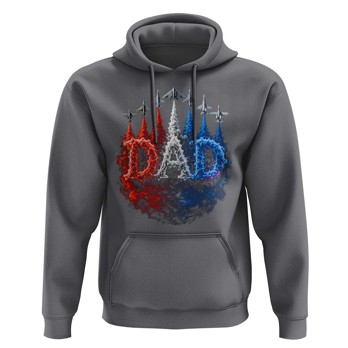 Patriotic Dad Jet Fighter American Flag 4th of July Hoodie