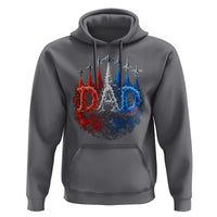 Patriotic Dad Jet Fighter American Flag 4th of July Hoodie