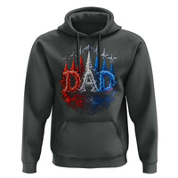 Patriotic Dad Jet Fighter American Flag 4th of July Hoodie