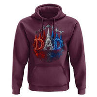 Patriotic Dad Jet Fighter American Flag 4th of July Hoodie