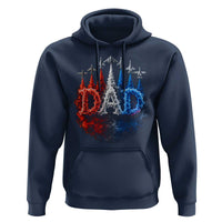 Patriotic Dad Jet Fighter American Flag 4th of July Hoodie