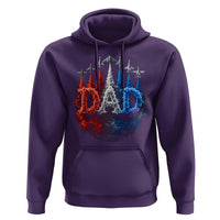 Patriotic Dad Jet Fighter American Flag 4th of July Hoodie