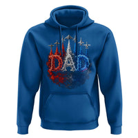 Patriotic Dad Jet Fighter American Flag 4th of July Hoodie