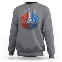 Patriotic Dad Jet Fighter American Flag 4th of July Sweatshirt