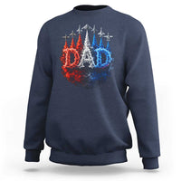 Patriotic Dad Jet Fighter American Flag 4th of July Sweatshirt
