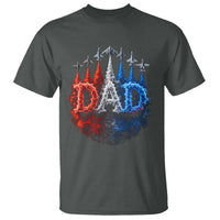 Patriotic Dad Jet Fighter American Flag 4th of July T Shirt