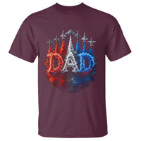 Patriotic Dad Jet Fighter American Flag 4th of July T Shirt