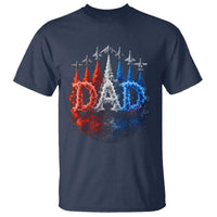 Patriotic Dad Jet Fighter American Flag 4th of July T Shirt
