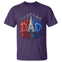 Patriotic Dad Jet Fighter American Flag 4th of July T Shirt