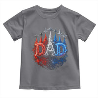 Patriotic Dad Jet Fighter American Flag 4th of July Toddler T Shirt