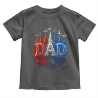 Patriotic Dad Jet Fighter American Flag 4th of July Toddler T Shirt