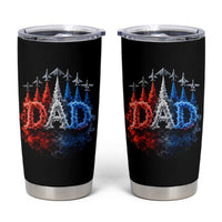 Patriotic Dad Jet Fighter American Flag 4th of July Tumbler Cup
