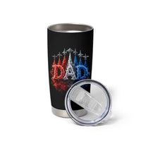 Patriotic Dad Jet Fighter American Flag 4th of July Tumbler Cup