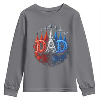 Patriotic Dad Jet Fighter American Flag 4th of July Youth Sweatshirt