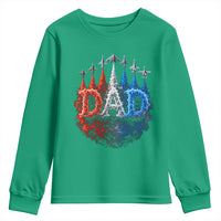 Patriotic Dad Jet Fighter American Flag 4th of July Youth Sweatshirt