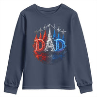 Patriotic Dad Jet Fighter American Flag 4th of July Youth Sweatshirt