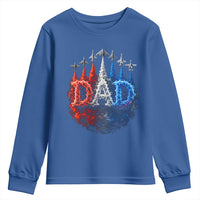 Patriotic Dad Jet Fighter American Flag 4th of July Youth Sweatshirt