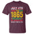 Juneteenth T Shirt 1865 Is Freedom Day Because My Ancestors Weren't Free In 1776 - Wonder Print Shop
