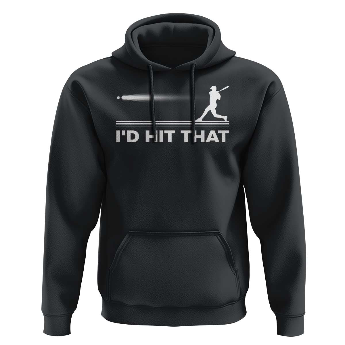 Funny Baseball Hoodie I'd Hit That Sport Player - Wonder Print Shop