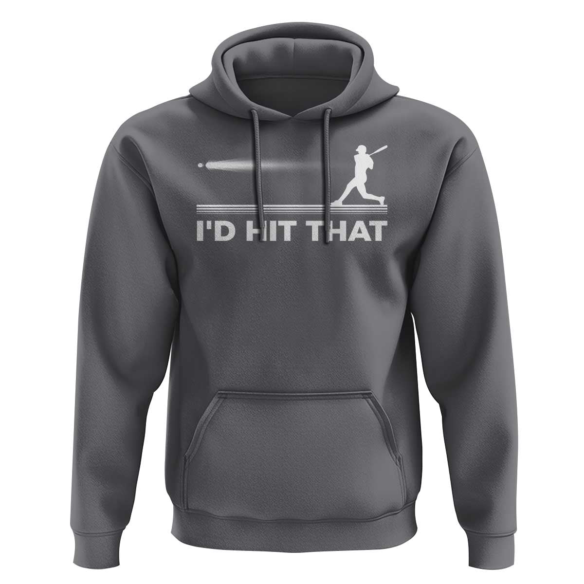 Funny Baseball Hoodie I'd Hit That Sport Player - Wonder Print Shop
