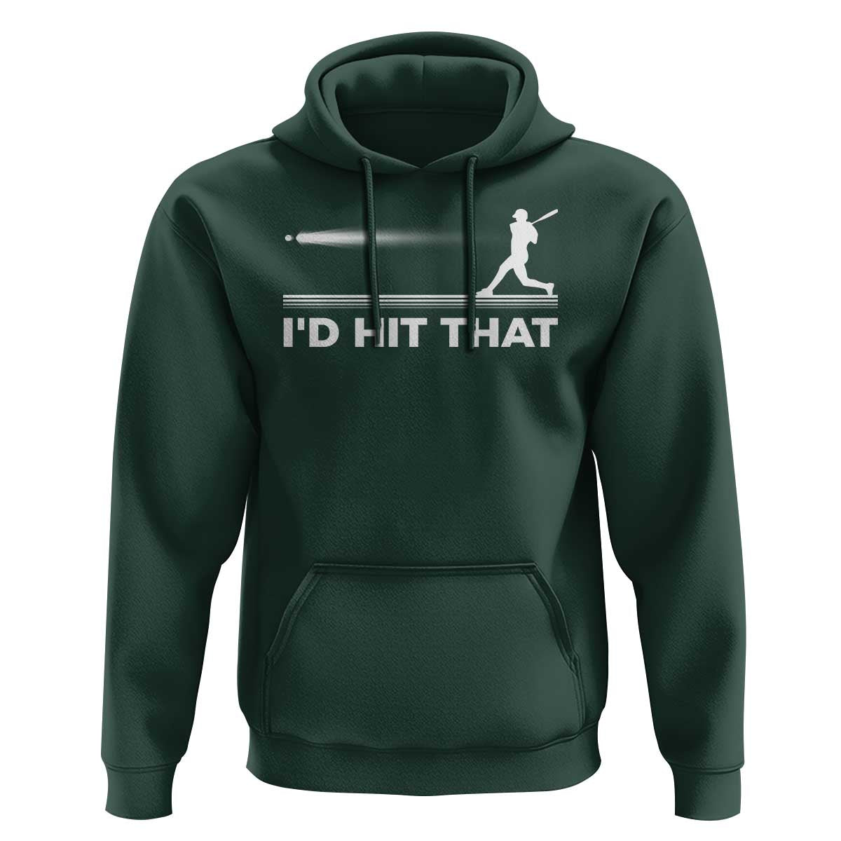 Funny Baseball Hoodie I'd Hit That Sport Player - Wonder Print Shop