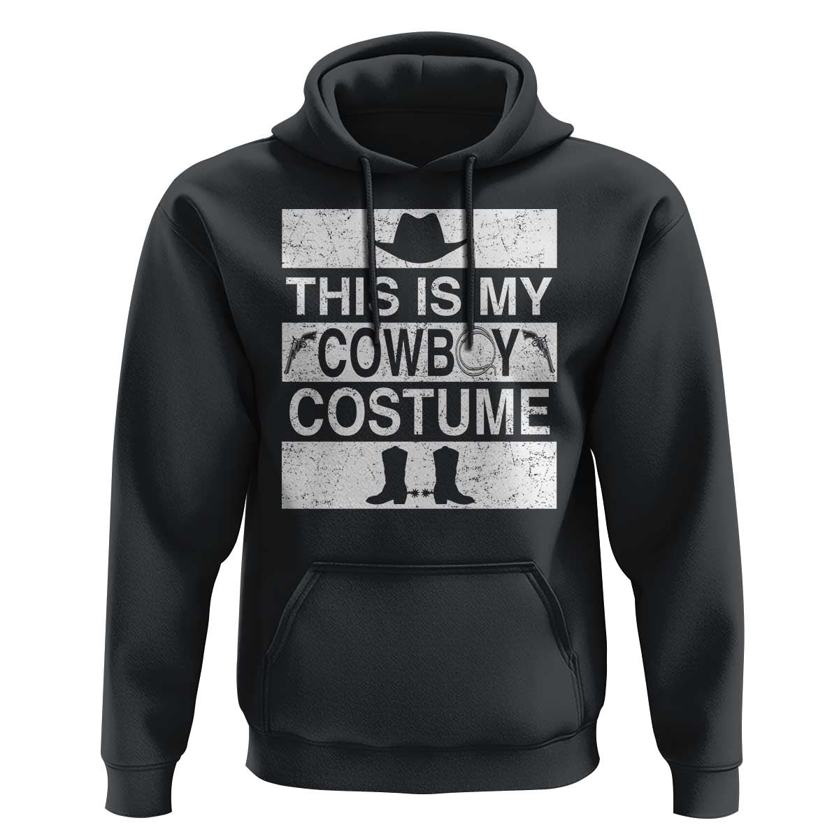 Funny This Is My Cowboy Costume Hoodie Western Tee Country Lover Cowgirl Hat Boots - Wonder Print Shop
