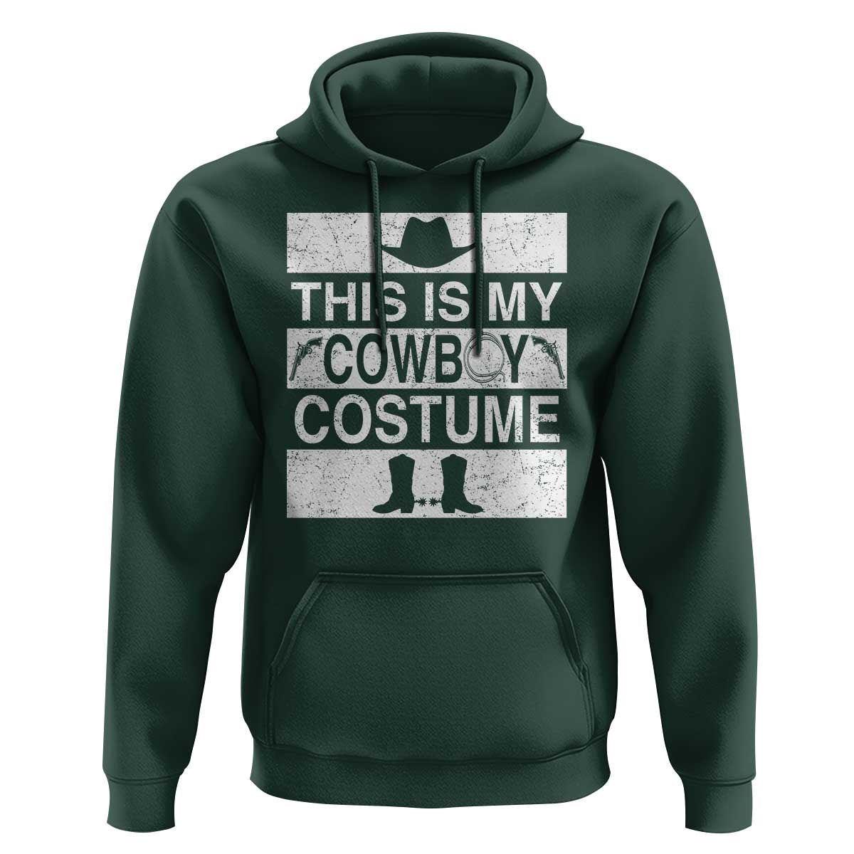 Funny This Is My Cowboy Costume Hoodie Western Tee Country Lover Cowgirl Hat Boots - Wonder Print Shop