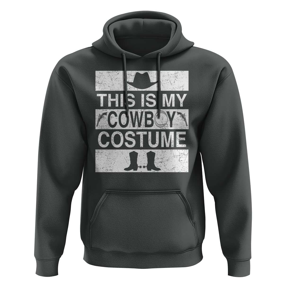 Funny This Is My Cowboy Costume Hoodie Western Tee Country Lover Cowgirl Hat Boots - Wonder Print Shop