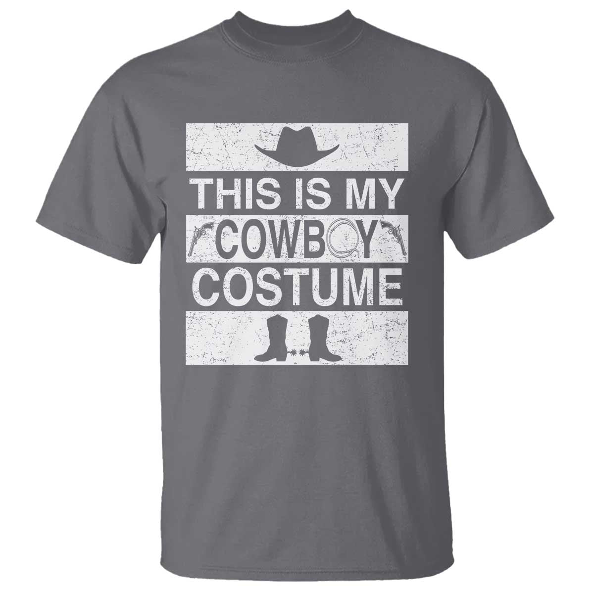 Funny This Is My Cowboy Costume T Shirt Western Tee Country Lover Cowgirl Hat Boots - Wonder Print Shop