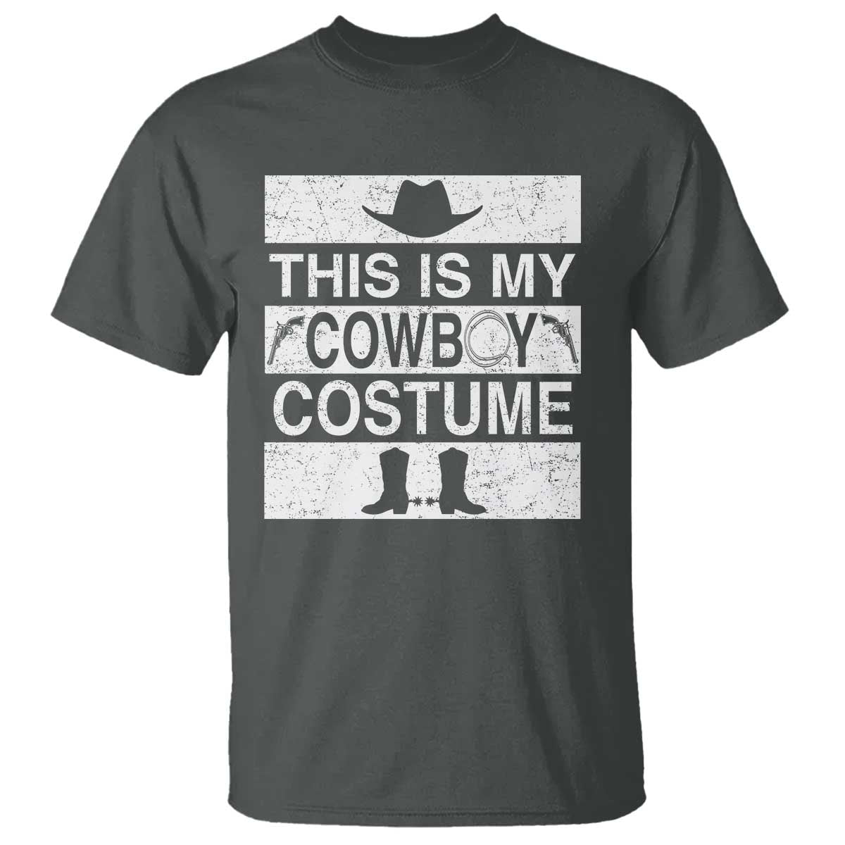 Funny This Is My Cowboy Costume T Shirt Western Tee Country Lover Cowgirl Hat Boots - Wonder Print Shop