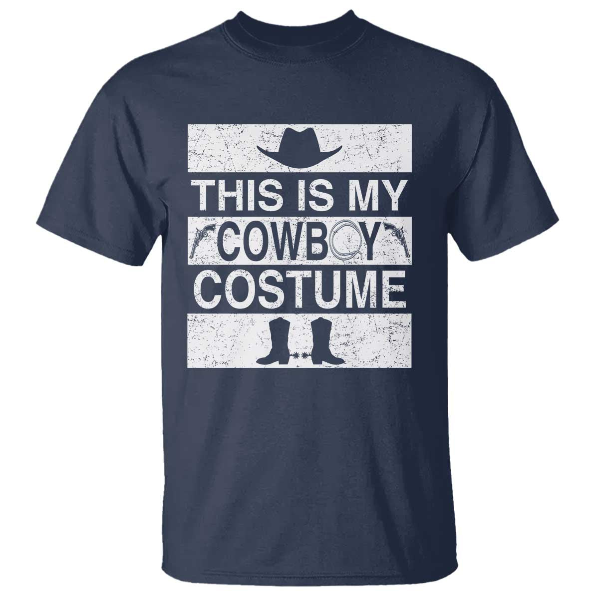 Funny This Is My Cowboy Costume T Shirt Western Tee Country Lover Cowgirl Hat Boots - Wonder Print Shop