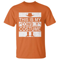 Funny This Is My Cowboy Costume T Shirt Western Tee Country Lover Cowgirl Hat Boots - Wonder Print Shop