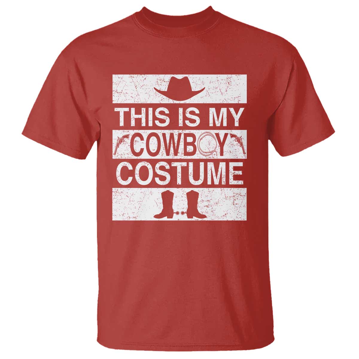 Funny This Is My Cowboy Costume T Shirt Western Tee Country Lover Cowgirl Hat Boots - Wonder Print Shop