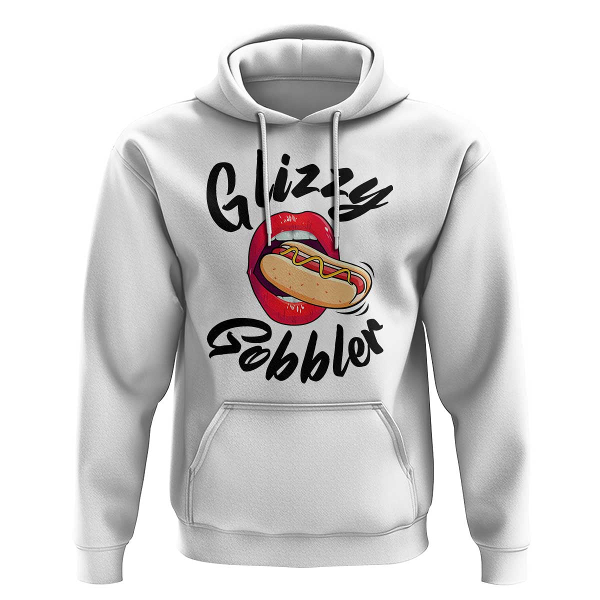 Funny Hot Dog Hoodie Glizzy Gobbler Wiener Lover - Wonder Print Shop