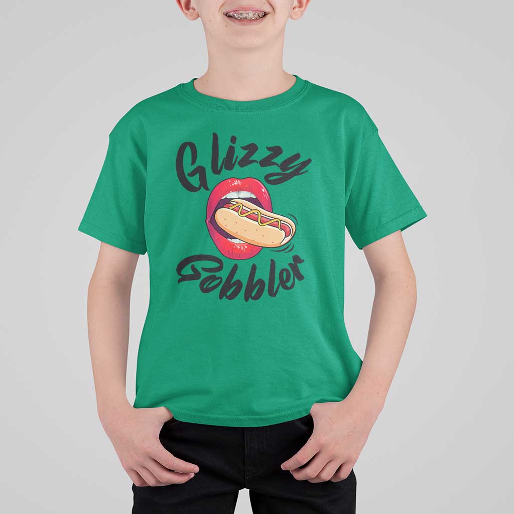 Funny Hot Dog T Shirt For Kid Glizzy Gobbler Wiener Lover - Wonder Print Shop