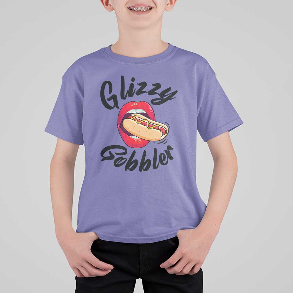 Funny Hot Dog T Shirt For Kid Glizzy Gobbler Wiener Lover - Wonder Print Shop