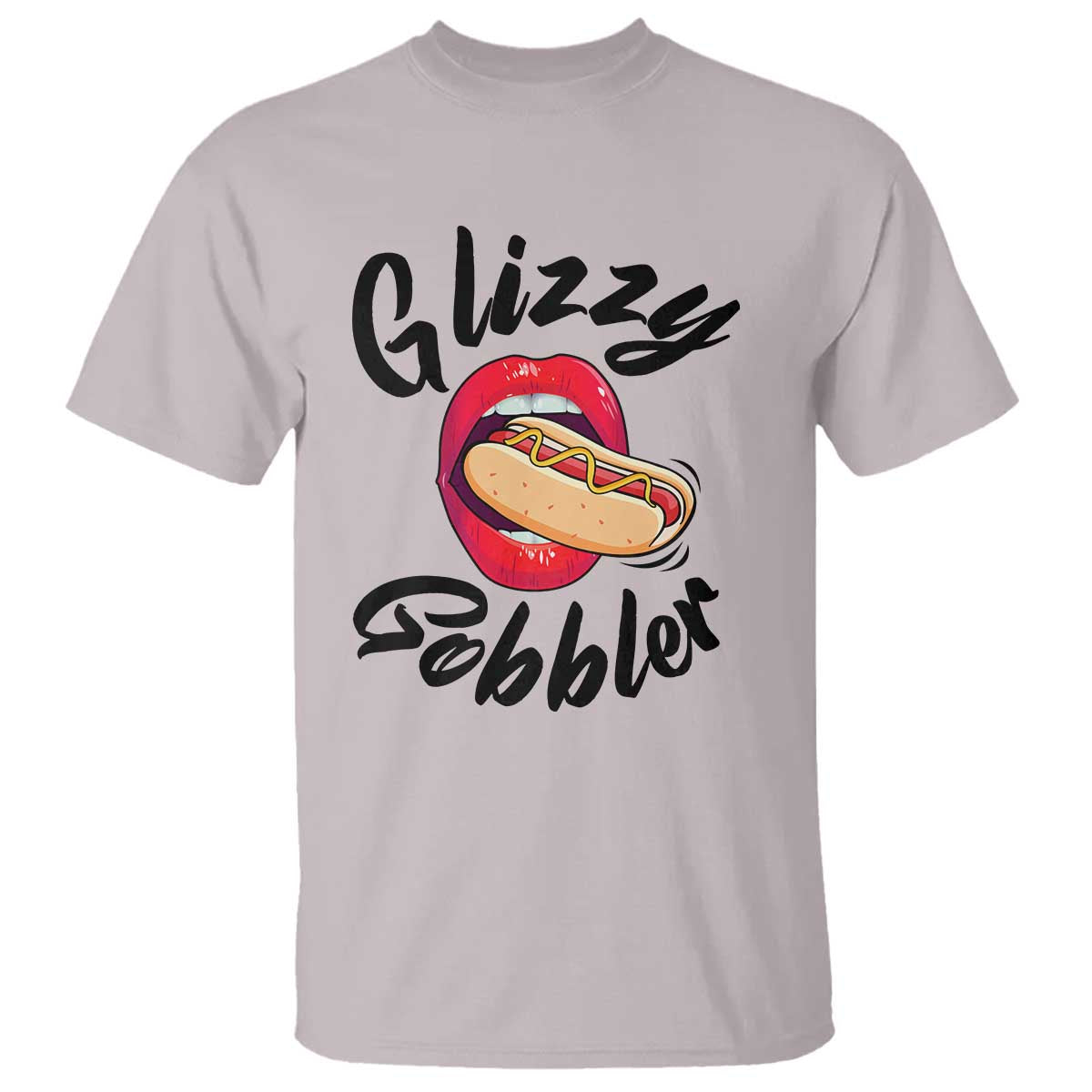 Funny Hot Dog T Shirt Glizzy Gobbler Wiener Lover - Wonder Print Shop