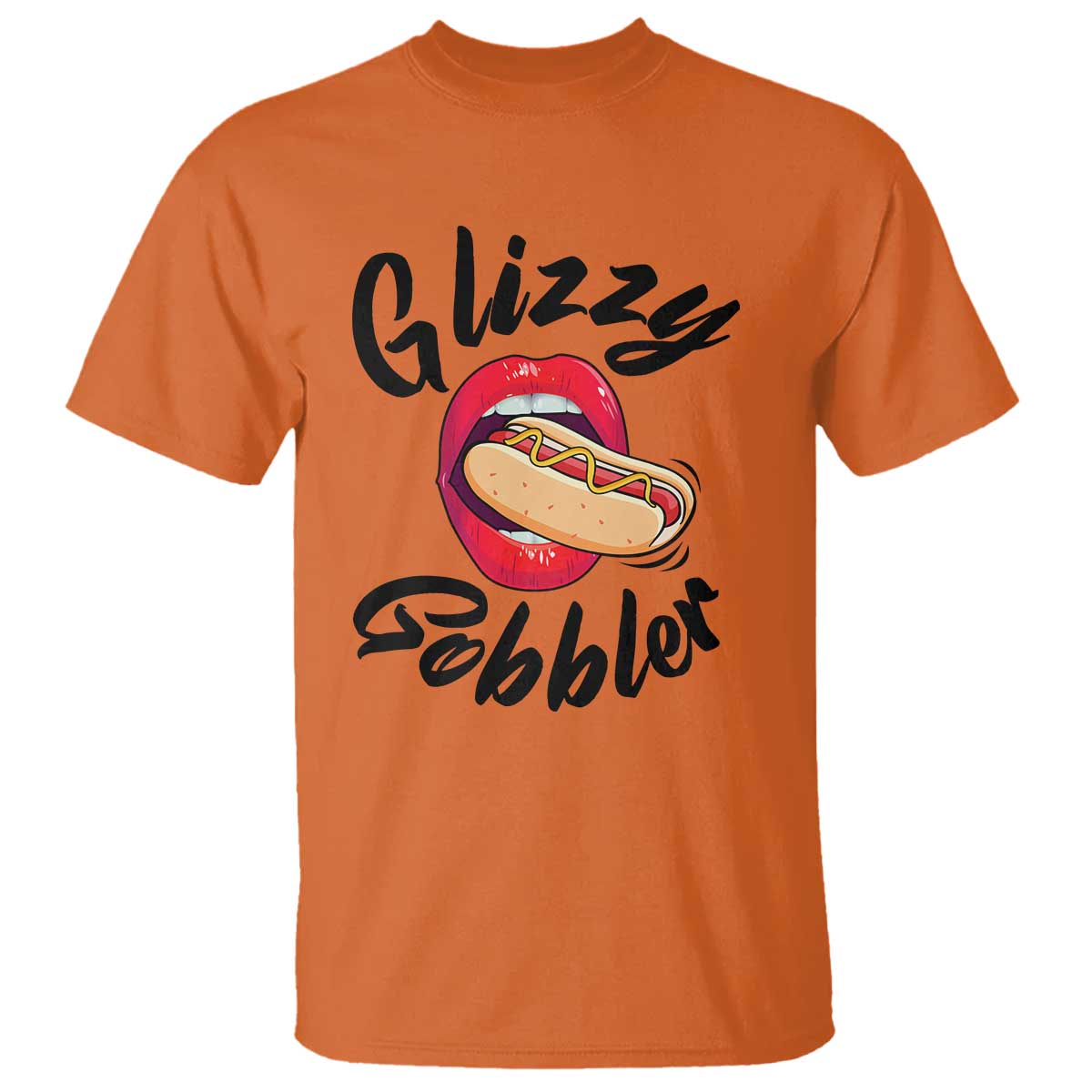 Funny Hot Dog T Shirt Glizzy Gobbler Wiener Lover - Wonder Print Shop