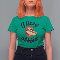 Funny Hot Dog T Shirt For Women Glizzy Gobbler Wiener Lover - Wonder Print Shop